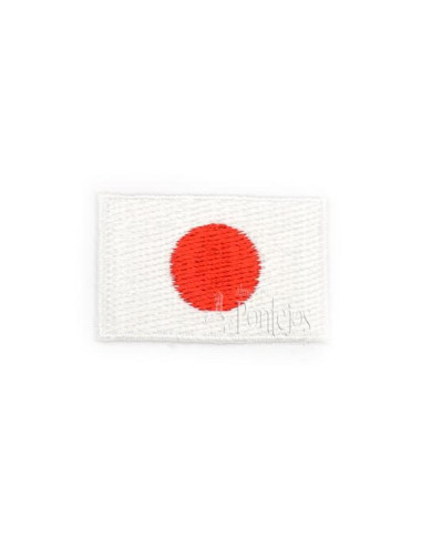Aplicación bandera japón bordada