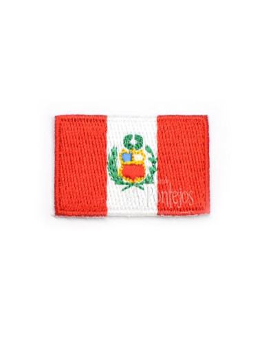 Aplicación bandera perú bordada