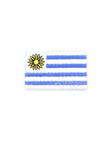 Aplicación bandera uruguay bordada