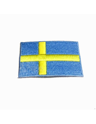 Aplicación bandera suecia bordada