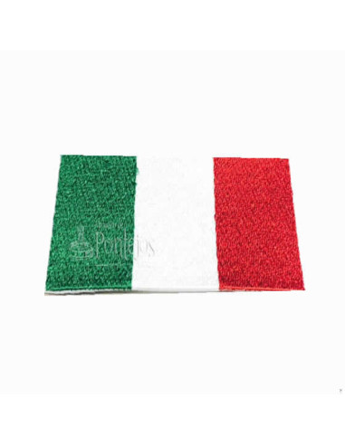 Aplicación bandera italia bordada