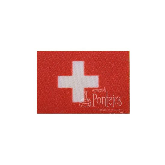 Aplicación bandera suiza 3x2cm