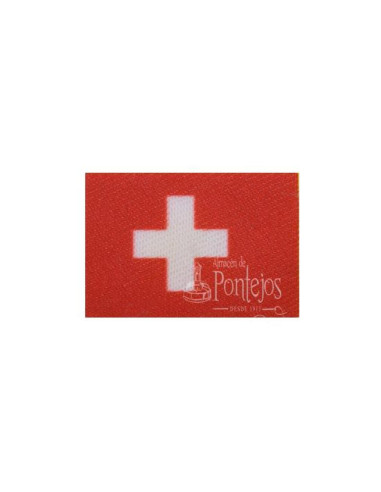 Aplicación bandera suiza 3x2cm