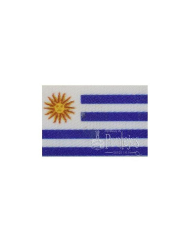Aplicación bandera uruguay 3x2cm