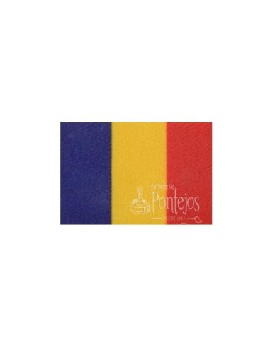 Aplicación bandera rumania 3x2cm