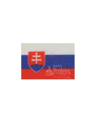 Aplicación bandera eslovaquia 3x2cm