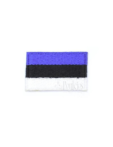 Aplicación bandera estonia bordada