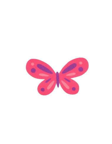 Aplicación mariposa mod.3 fucsia/morado