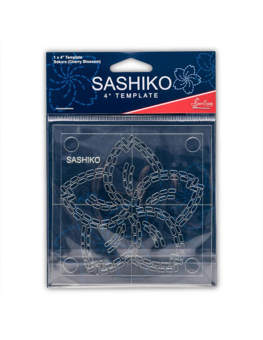 Plantilla sashiko flor de cerezo