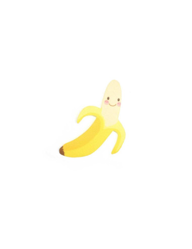 Parche para ropa plátano sonriendo