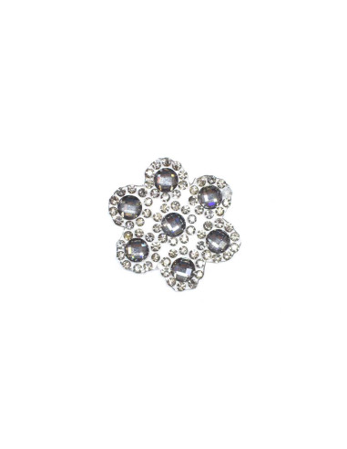 Parche para ropa flor de strass