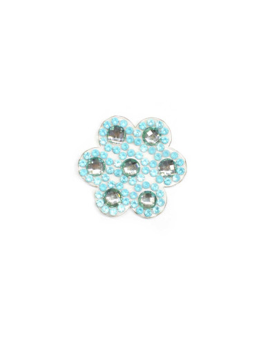 Parche para ropa flor de strass