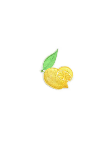 Parche autoadhesivo para ropa limón