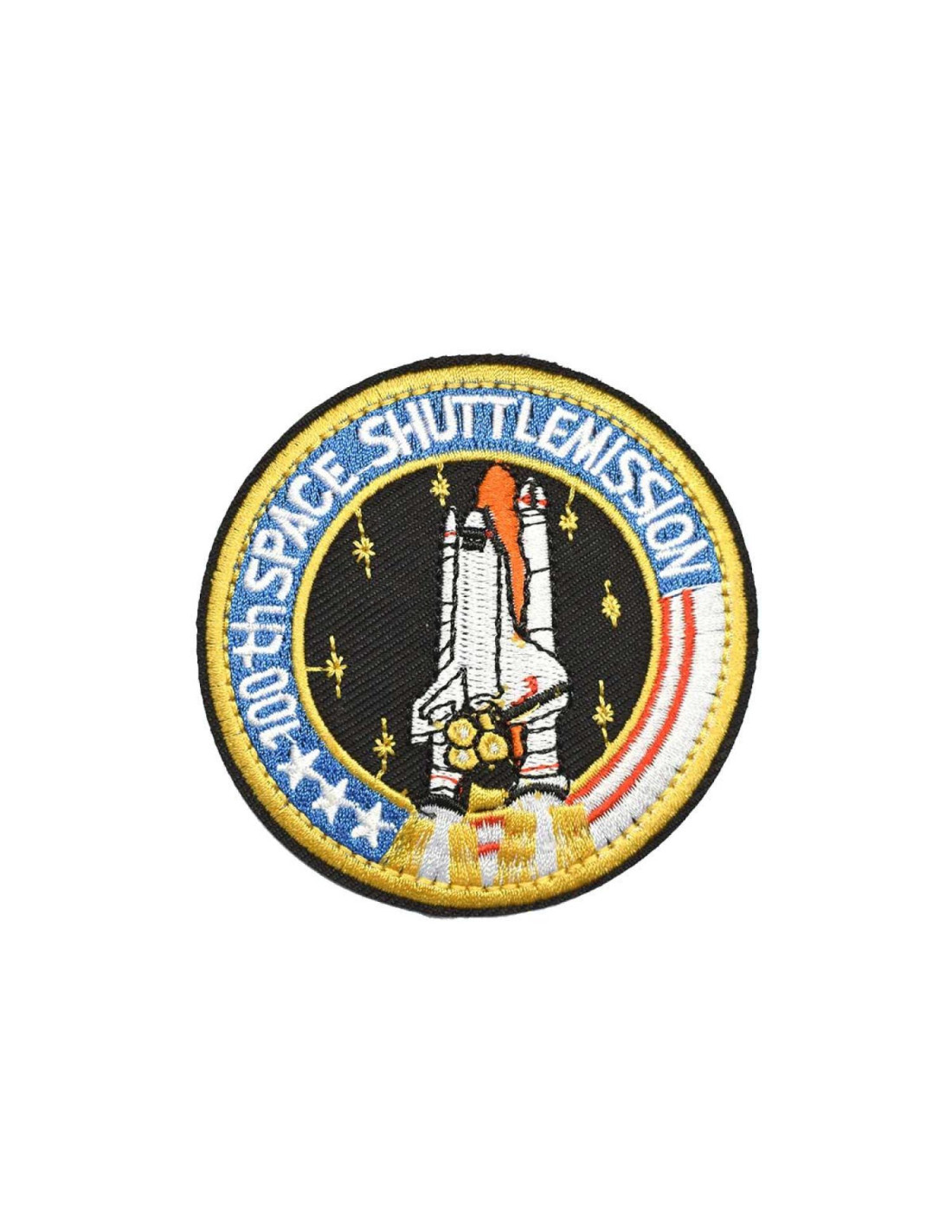 Parche Bordado Hook and Loop NASA 100th SPACE SHUTTLE MISSION 8cm. Comprar  Parches on line