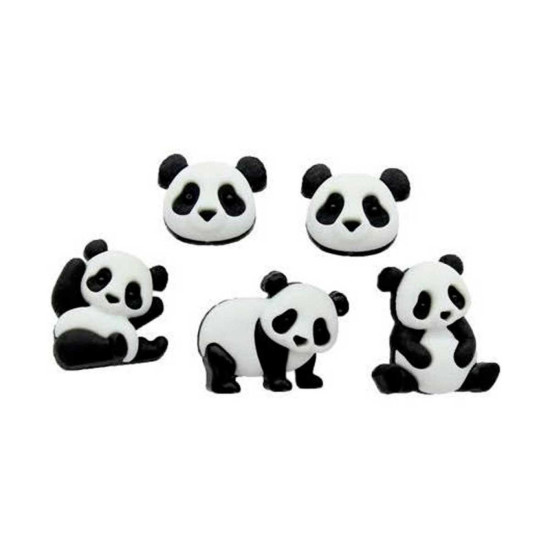 Botones familia panda