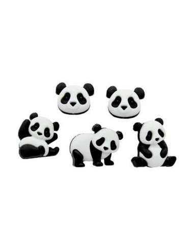Botones familia panda