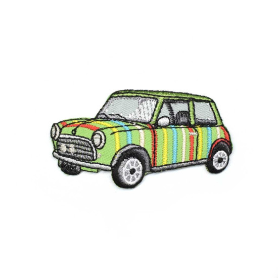 Parche para ropa coche mini verde