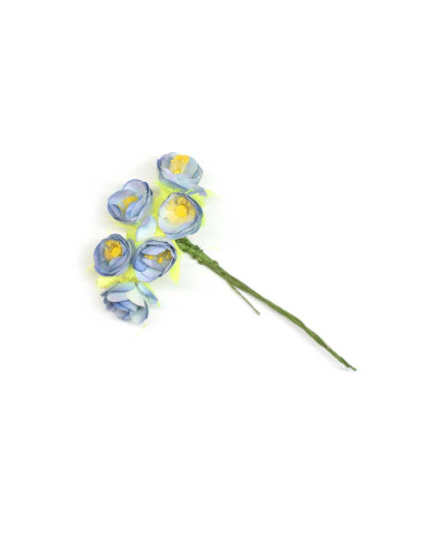 Ramillete de 6 flores de papel mini
