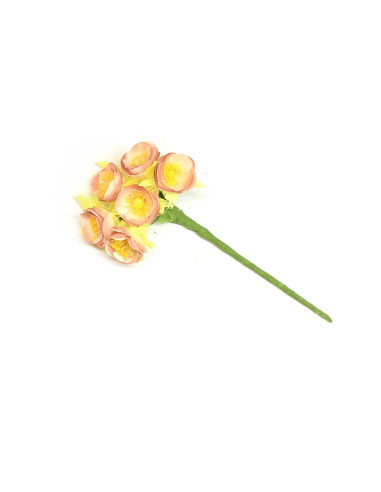 Ramillete de 6 flores de papel mini