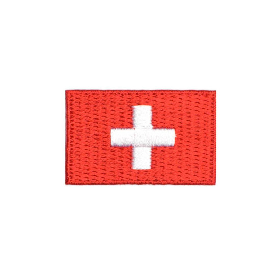 Aplicación bandera suiza...
