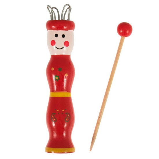 Muñeca para tricotar roja