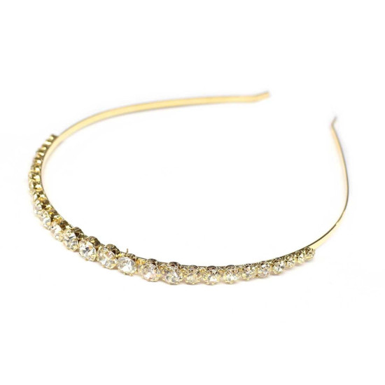 Diadema 1 fila strass