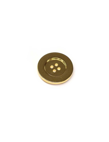 Botón nylon metalizado oro