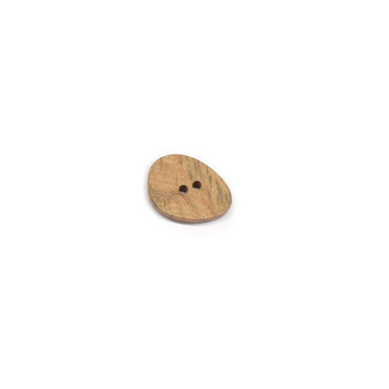 Botón madera oval