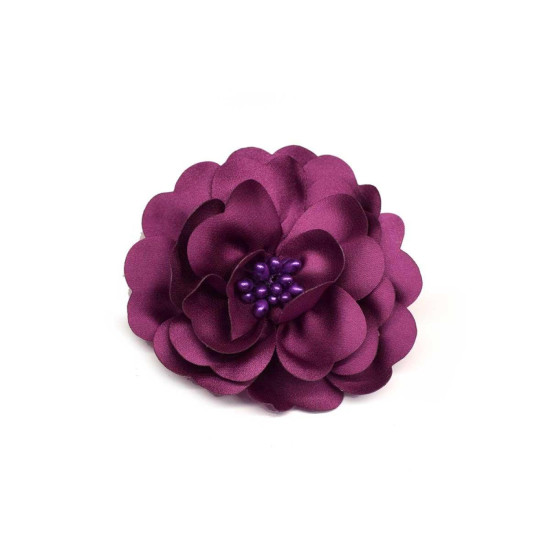 Broche flor satén 8cm