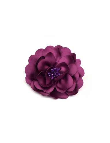 Broche flor satén 8cm