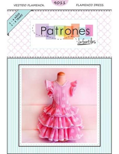 Patrón vestido flamenca infantil 9011