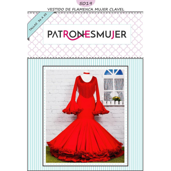 Patrón vestido flamenca 5019