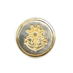 Metal anchor button with rudder | Mercería Online 2