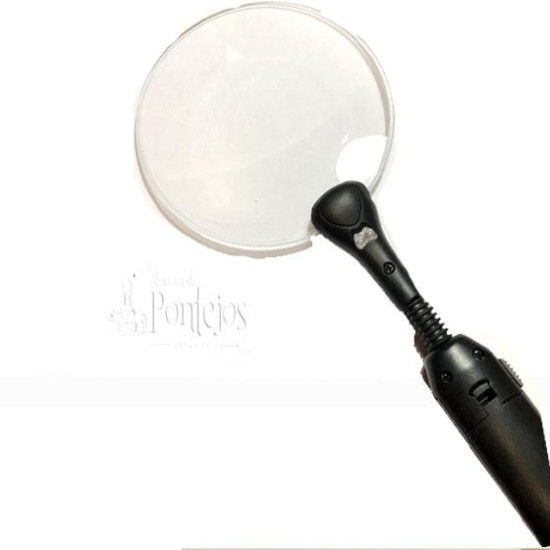 Lupa sobremesa con led
