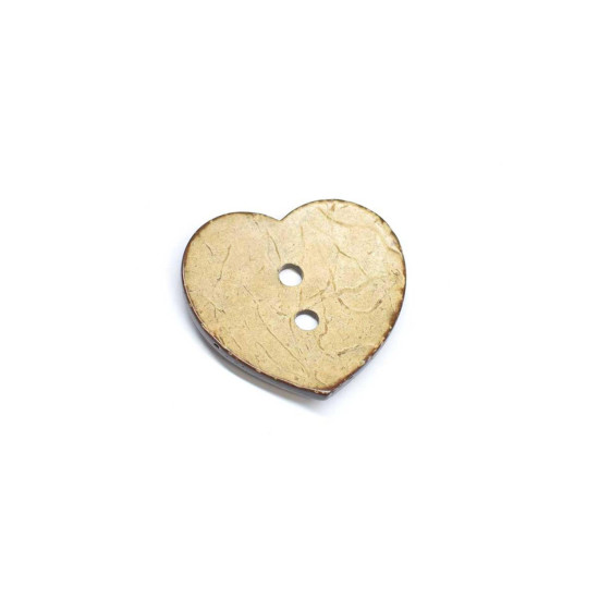 Botón coco corazón