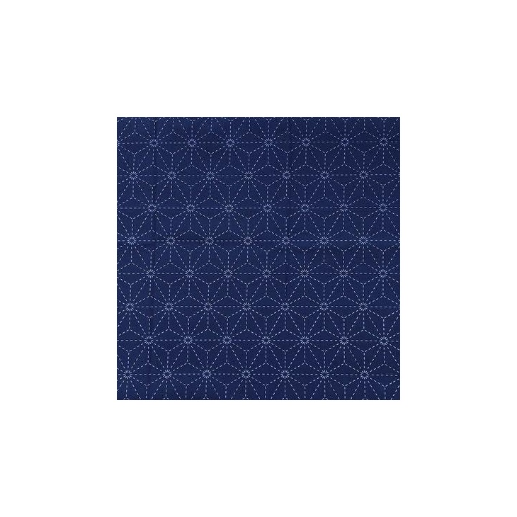 Sashiko pattern fabric hexagonal shapes gj00236 | Mercería Online