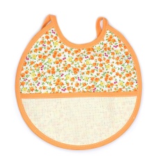 Babero de flores con cinta de panamá | Mercería Online Pontejos