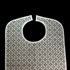 Adult Bib with Geometric Print 75x45cm | Haberdashery Online Pontejos