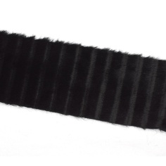 Black synthetic short hair strip | Haberdashery Online Pontejos