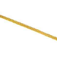 Galón metalizado dorado zigzag 10mm | Mercería Online Pontejos