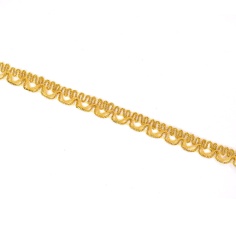 Galón dorado metalizado ondas 10mm | Mercería Online Pontejos