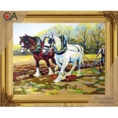 Kit medio punto caballos arando | Mercería Online Pontejos