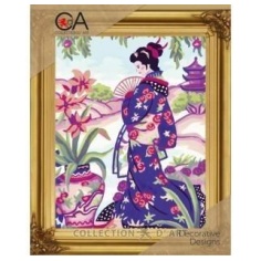 Kit medio punto geisha abanico | Mercería Online Pontejos