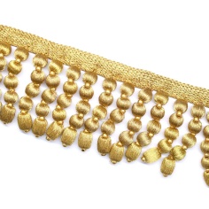 Fringe pom-Pom Metallic | Haberdashery Online Pontejos