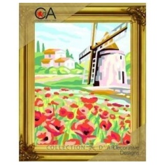 Kit petit point molino de viento | Mercería Online Pontejos