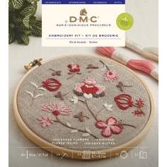 Kit Embroidery Indian flowers | Haberdashery Online Pontejos