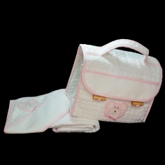 Capa de baño+neceser ositos panama | Mercería Online Pontejos