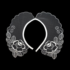 Neck tulle Embroidery 055 | Haberdashery Online Pontejos