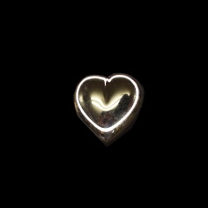 Golden Nylon Heart Button | Haberdashery Online Pontejos