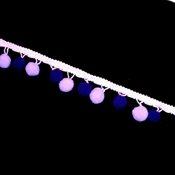 Fringe pom-Pom multicolor 3cm | Haberdashery Online Pontejos